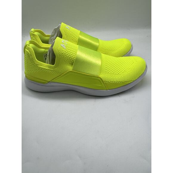 NWB APL TechLoom Bliss Knit Running Shoe Sneaker Bright Yellow Slip On Mens 11.5 main image 9